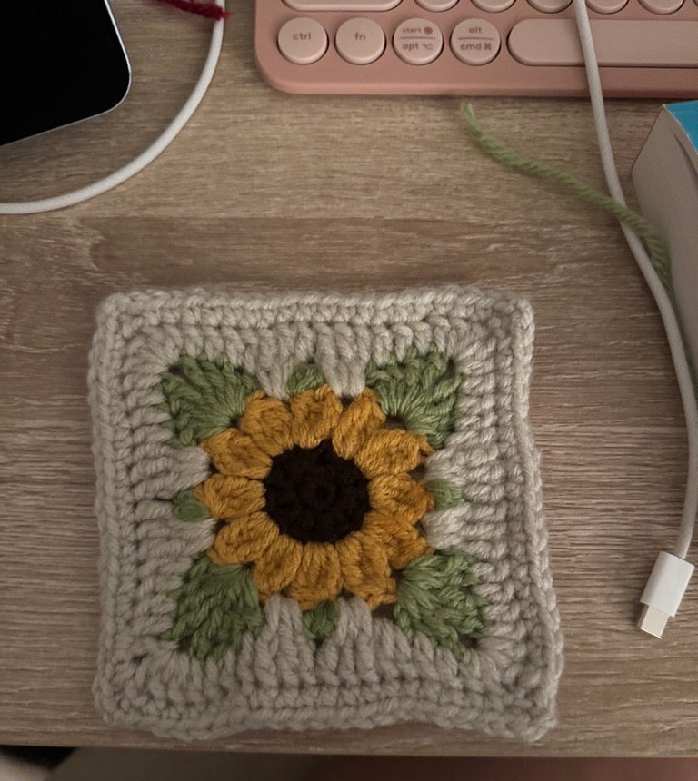 Sunflower coasters