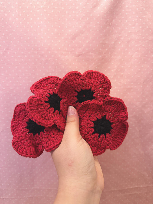 Poppy Coasters (set of 4)